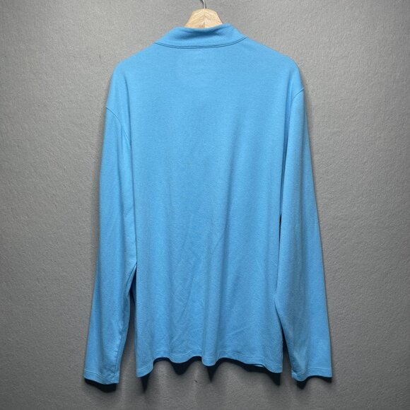 Nike Dri-Fit Mens XXL Long Sleeve Pullover Shirt Blue - Picture 5 of 6